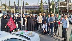 کارکنان بیمارستان بهارلو به زیارت مزار شهید آرمان علی‌وردی و جمعی از شهدای گران‌قدر رفتند